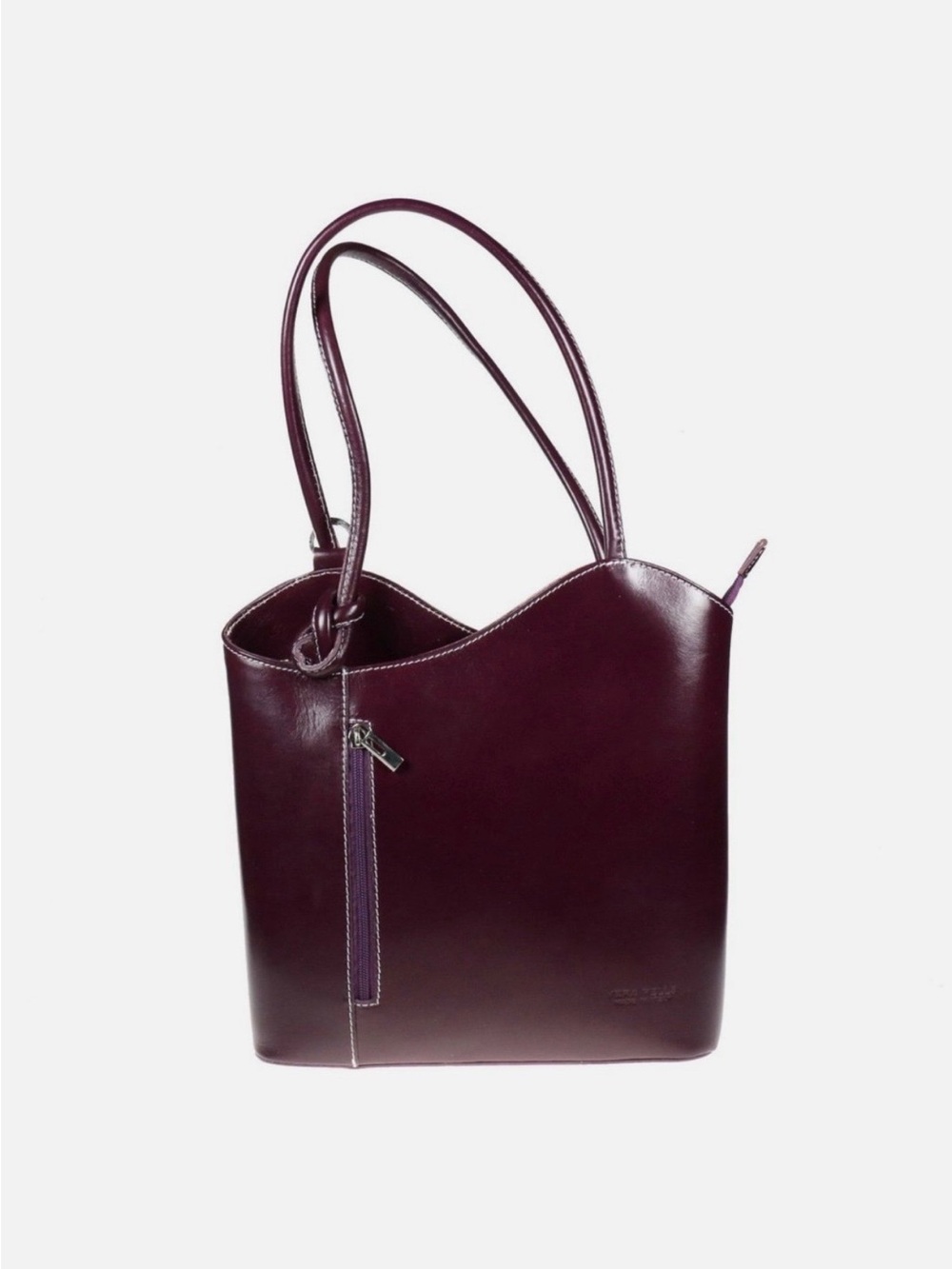 Womens Colourful Genuine Italian Leather Shoulder Handbag and Backpack H006